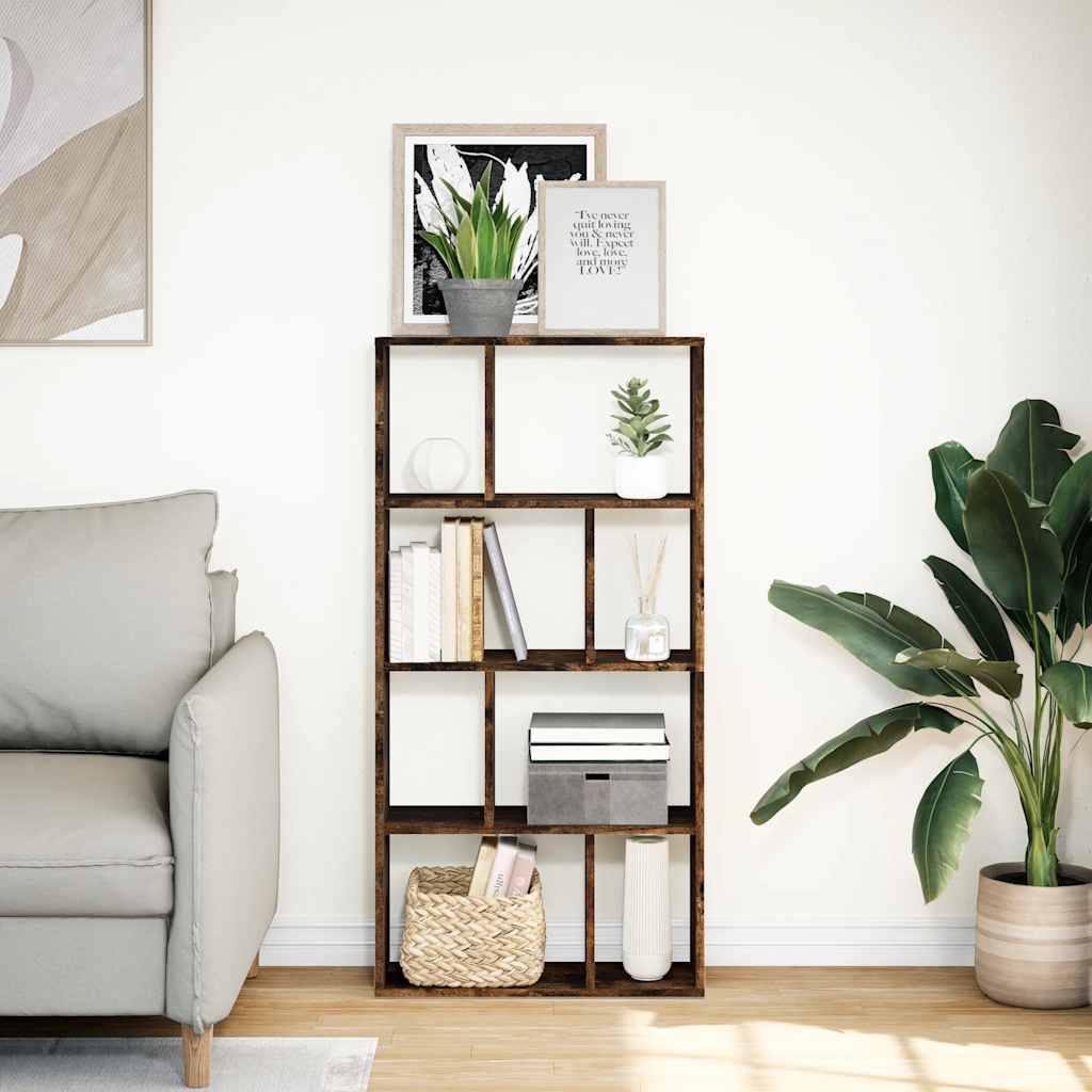 Bücherregal Räuchereiche 60x20x120,5 cm Holzwerkstoff