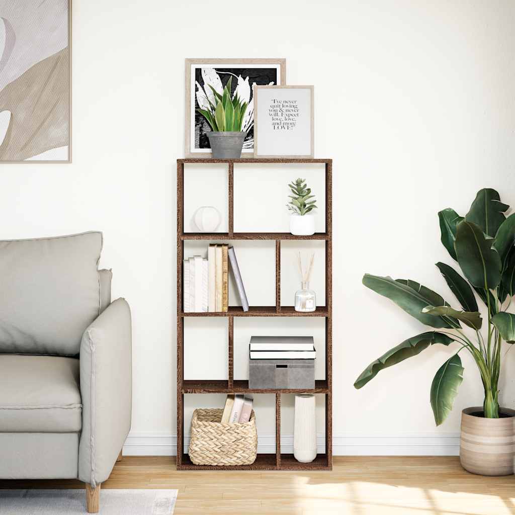 Bücherregal Braun Eichen-Optik 60x20x120,5 cm Holzwerkstoff