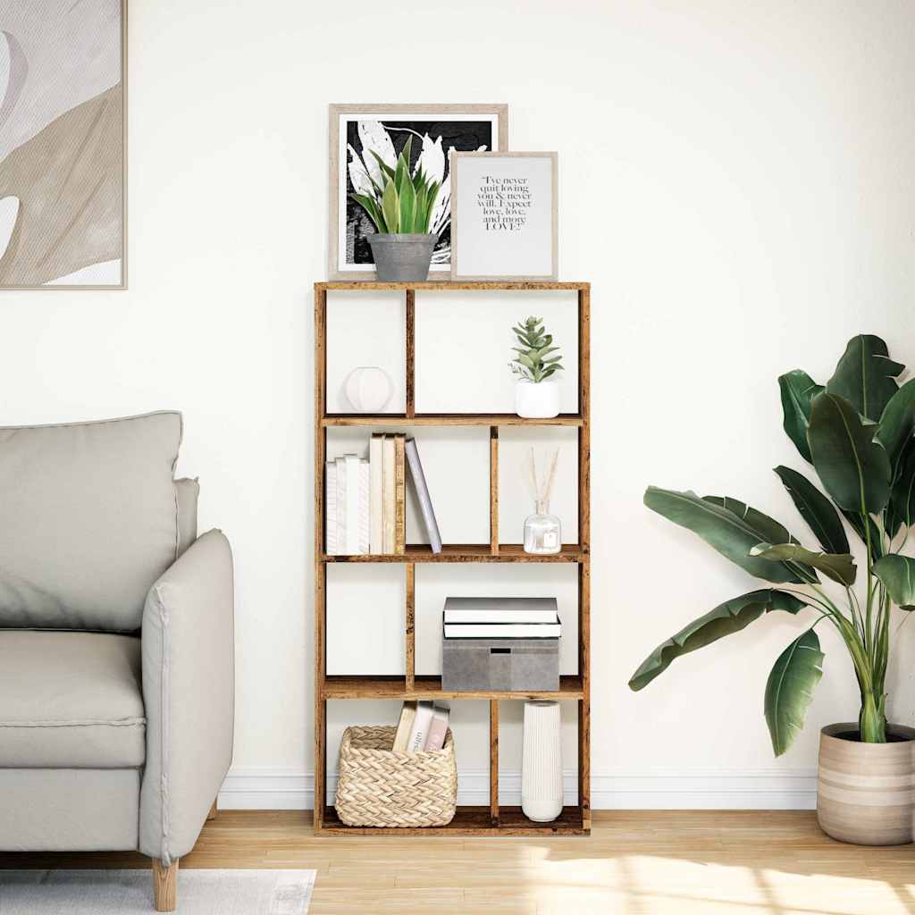 Bücherregal Altholz-Optik 60x20x120,5 cm Holzwerkstoff