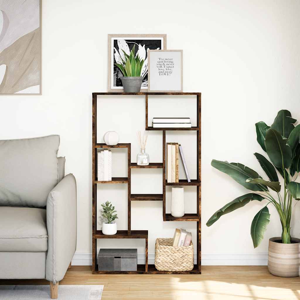 Bücherregal Räuchereiche 72x20x120,5 cm Holzwerkstoff