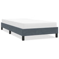 Bettgestell ohne Matratze Dunkelgrau 80x210 cm Samt