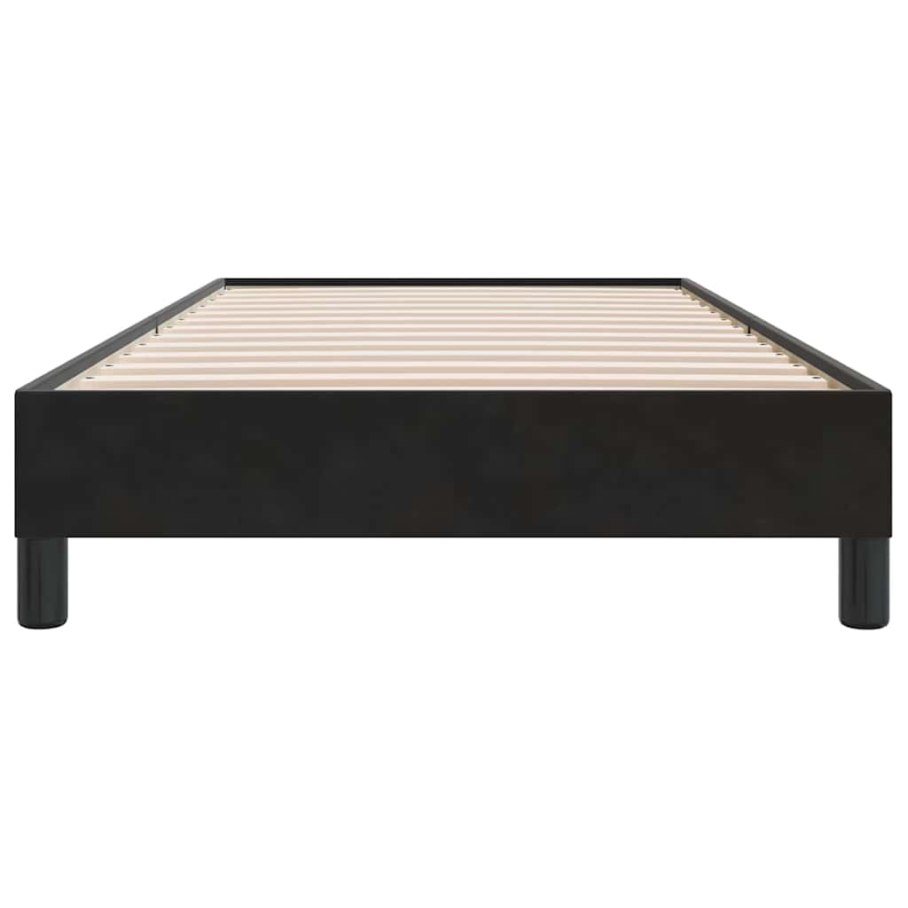 Bettgestell ohne Matratze Schwarz 80x210 cm Samt