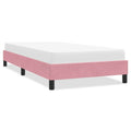 Bettgestell ohne Matratze Rosa 100x210 cm Samt