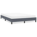 Bettgestell ohne Matratze Dunkelgrau 140x210 cm Samt