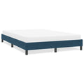 Bettgestell ohne Matratze Dunkelblau 160x210 cm Samt