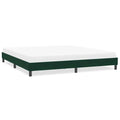 Bettgestell ohne Matratze Dunkelgrün 200x210 cm Samt
