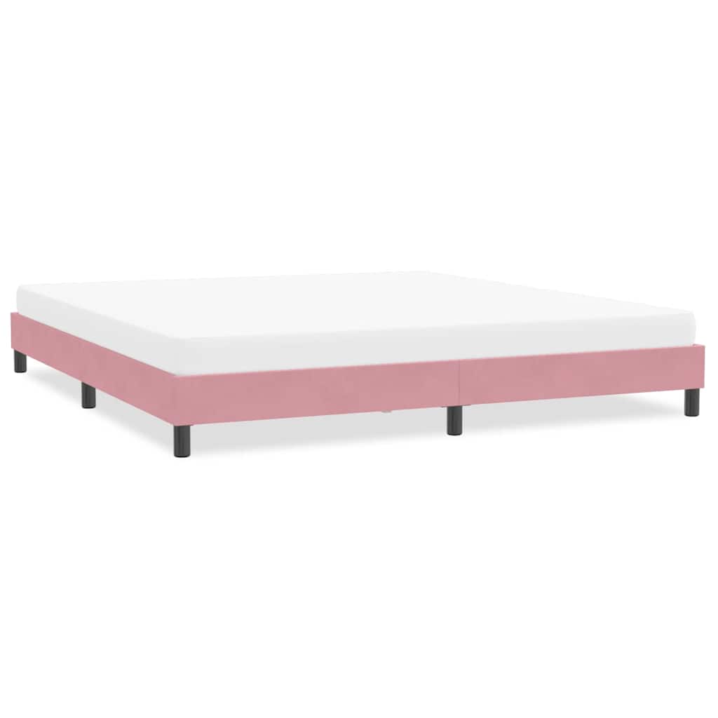 Bettgestell ohne Matratze Rosa 200x210 cm Samt
