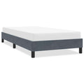 Bettgestell ohne Matratze Dunkelgrau 80x220 cm Samt