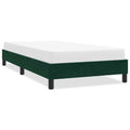 Bettgestell ohne Matratze Dunkelgrün 90x220 cm Samt