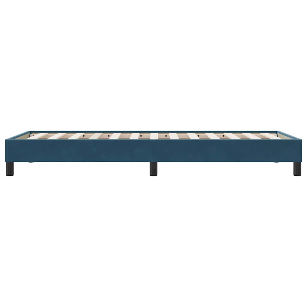 Bettgestell ohne Matratze Dunkelblau 90x220 cm Samt
