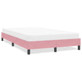Bettgestell ohne Matratze Rosa 120x220 cm Samt