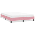 Bettgestell ohne Matratze Rosa 140x220 cm Samt