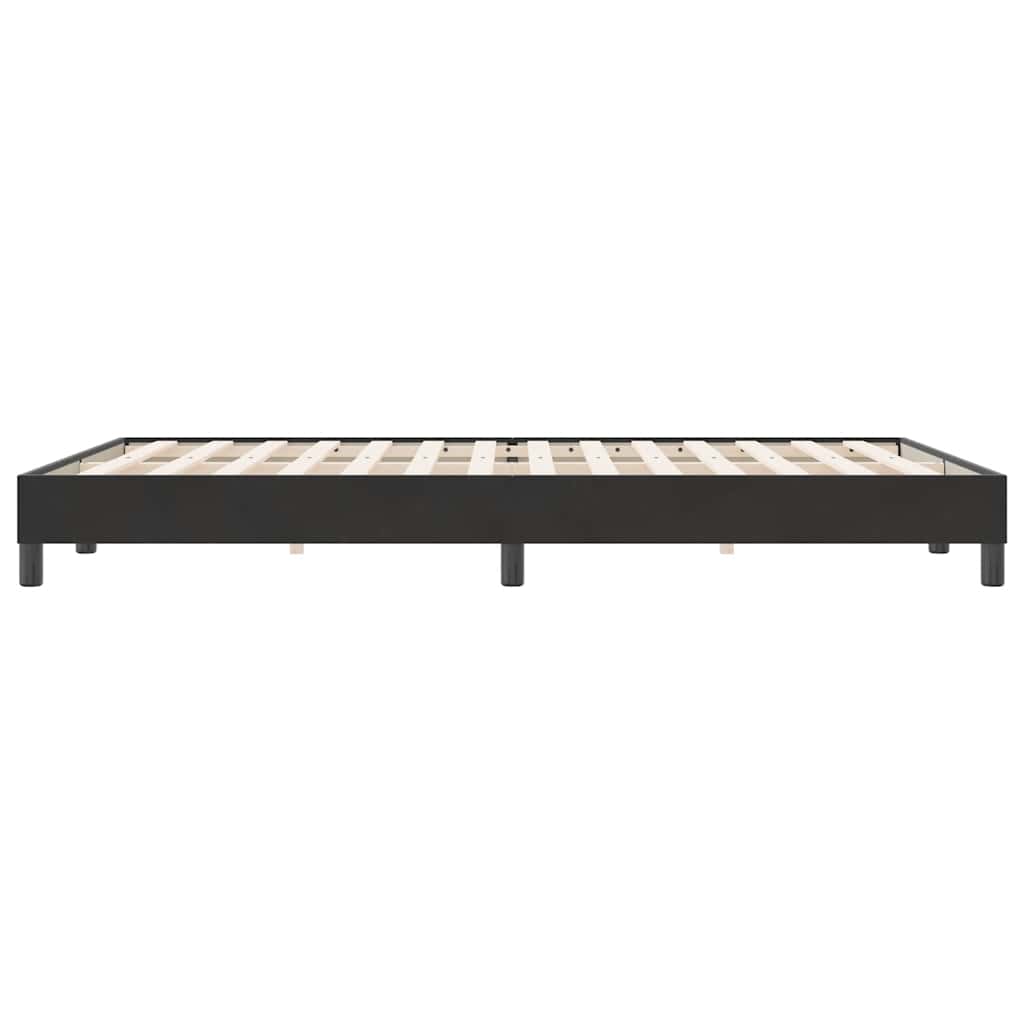 Bettgestell ohne Matratze Schwarz 160x220 cm Samt