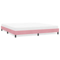 Bettgestell ohne Matratze Rosa 180x220 cm Samt