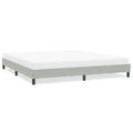 Bettgestell ohne Matratze Hellgrau 200x220 cm Samt