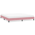 Bettgestell ohne Matratze Rosa 200x220 cm Samt