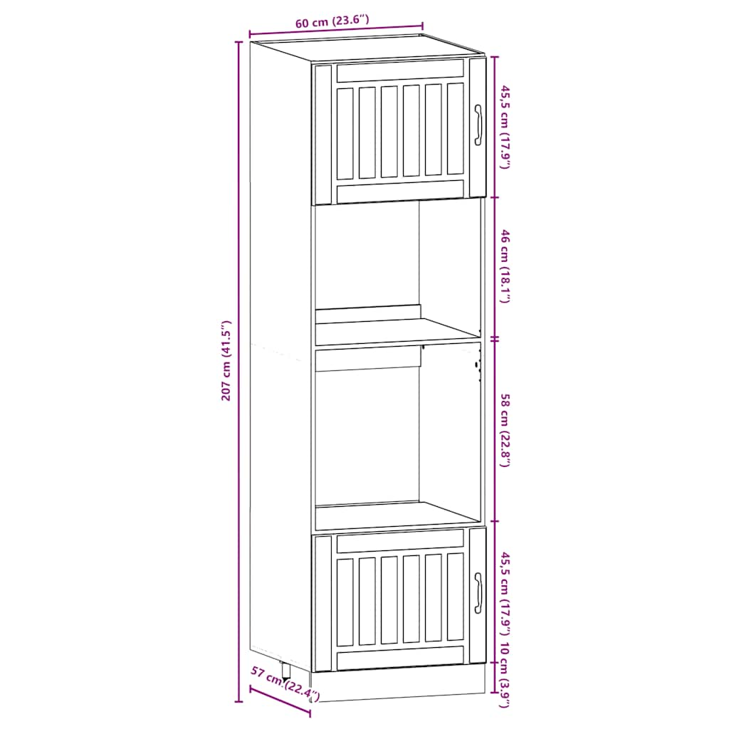 7-tlg. Küchenschrank-Set Kalmar Artisan-Eiche Holzwerkstoff