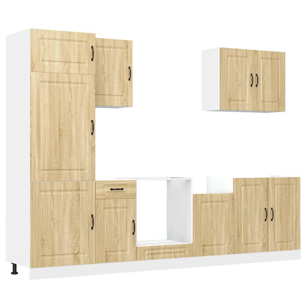 7-tlg. Küchenschrank-Set Kalmar Sonoma-Eiche Holzwerkstoff