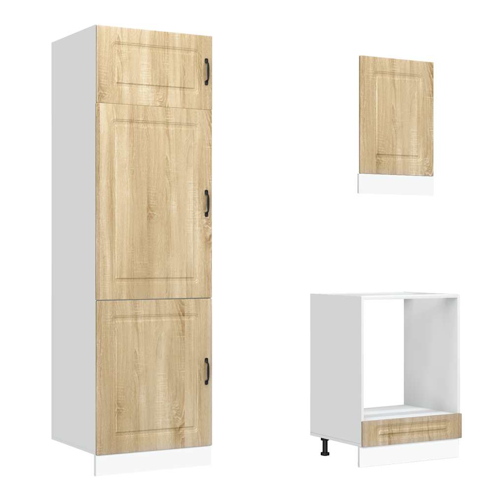 7-tlg. Küchenschrank-Set Kalmar Sonoma-Eiche Holzwerkstoff