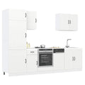 7-tlg. Küchenschrank-Set Lucca Weiß Holzwerkstoff