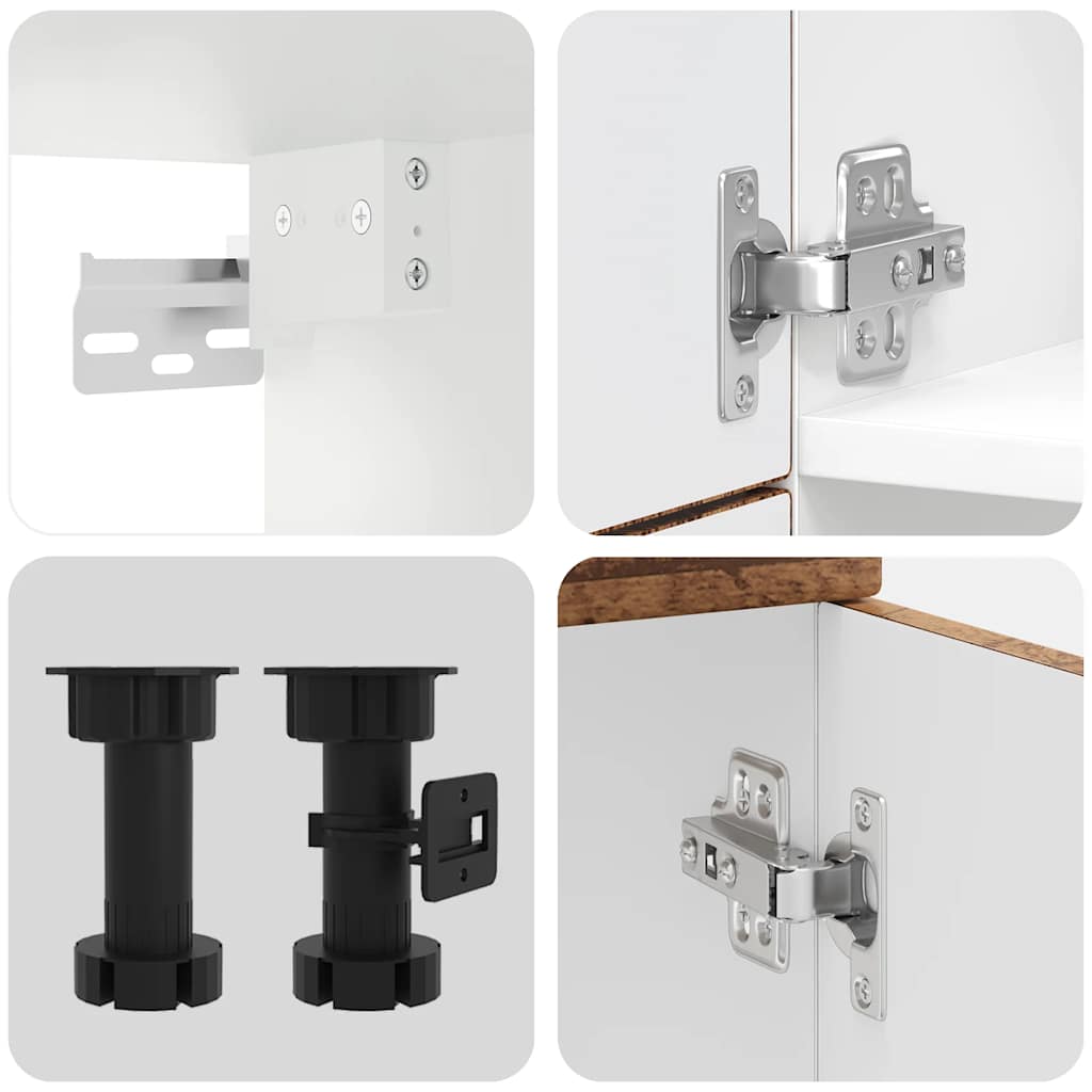 7-tlg. Küchenschrank-Set Lucca Altholz-Optik Holzwerkstoff