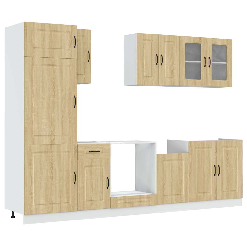 8-tlg. Küchenschrank-Set Kalmar Sonoma-Eiche Holzwerkstoff