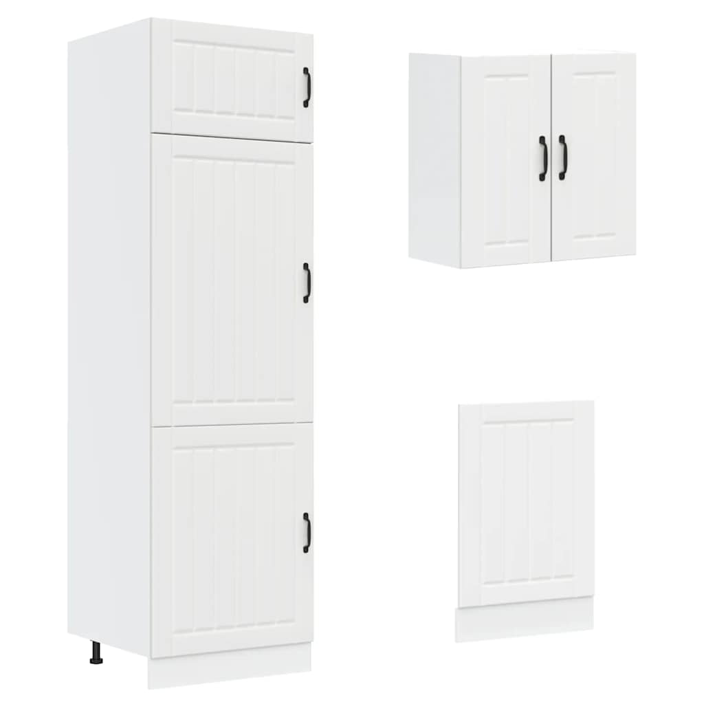 8-tlg. Küchenschrank-Set Lucca Weiß Holzwerkstoff