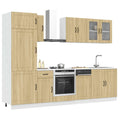 8-tlg. Küchenschrank-Set Lucca Sonoma-Eiche Holzwerkstoff