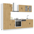 8-tlg. Küchenschrank-Set Kalmar Artisan-Eiche Holzwerkstoff