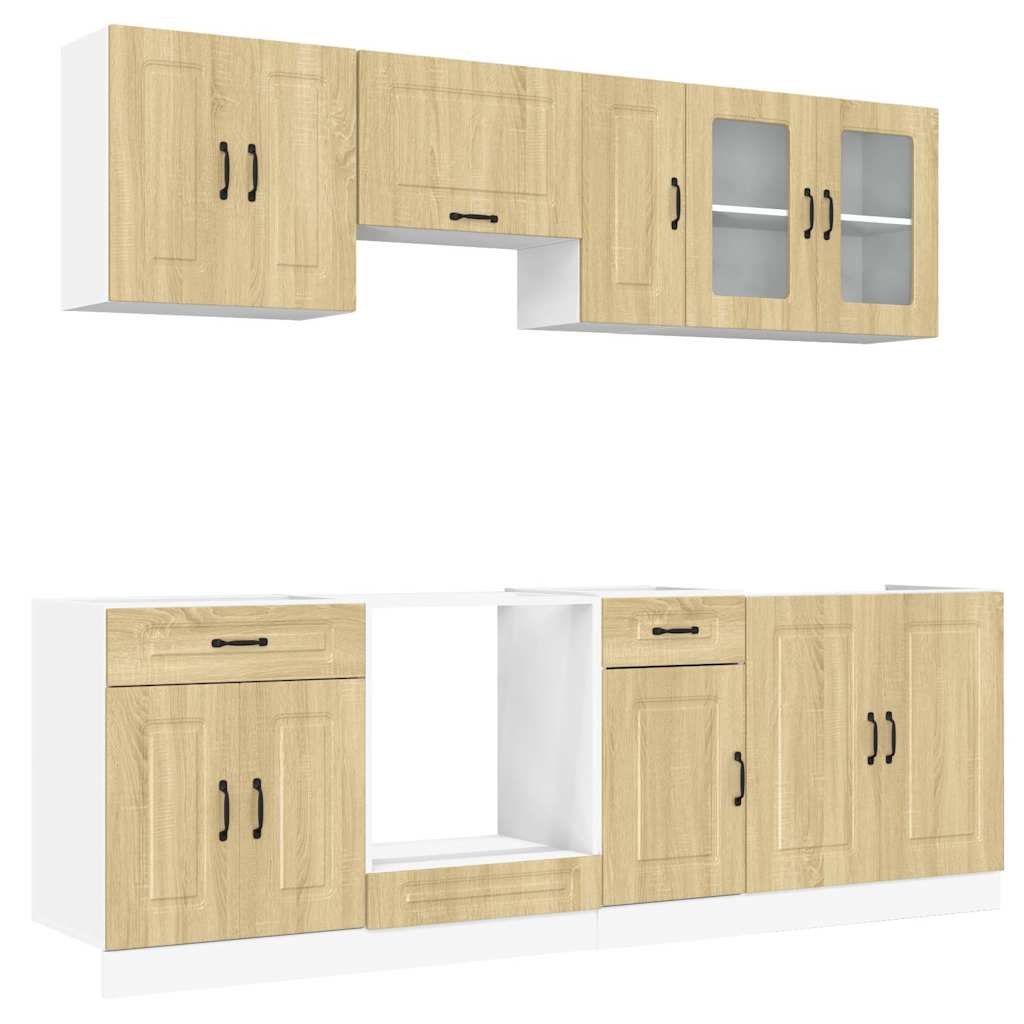 8-tlg. Küchenschrank-Set Kalmar Sonoma-Eiche Holzwerkstoff