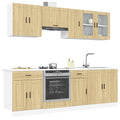 8-tlg. Küchenschrank-Set Porto Sonoma-Eiche Holzwerkstoff