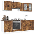 8-tlg. Küchenschrank-Set Porto Räuchereiche Holzwerkstoff