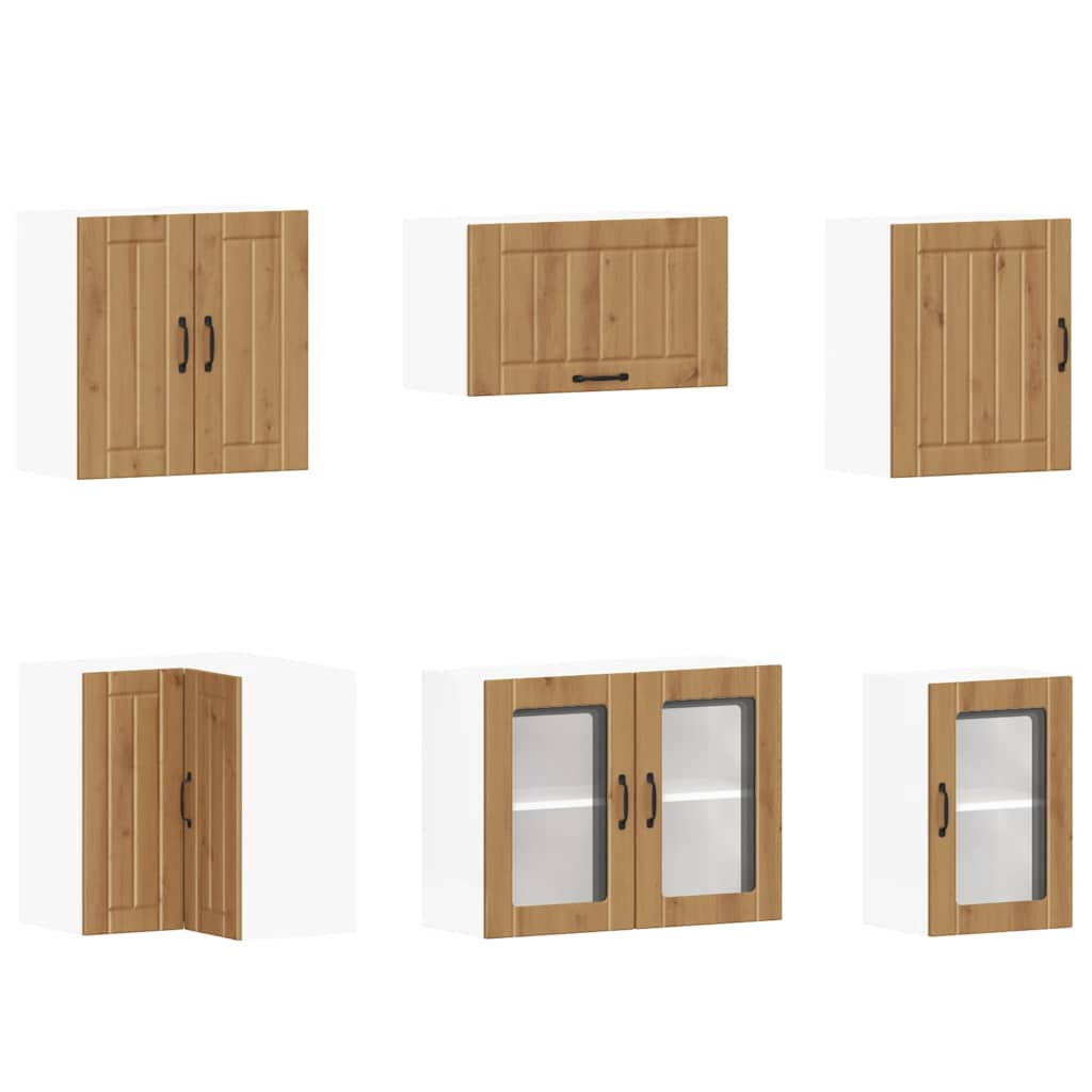 11-tlg. Küchenschrank-Set Lucca Artisan-Eiche Holzwerkstoff