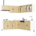 11-tlg. Küchenschrank-Set Porto Sonoma-Eiche Holzwerkstoff