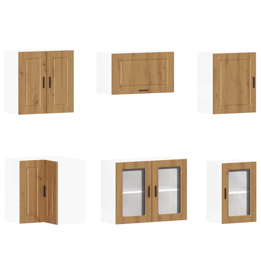11-tlg. Küchenschrank-Set Porto Artisan-Eiche Holzwerkstoff