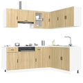 11-tlg. Küchenschrank-Set Porto Sonoma-Eiche Holzwerkstoff