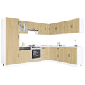 14-tlg. Küchenschrank-Set Lucca Sonoma-Eiche Holzwerkstoff