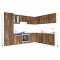 14-tlg. Küchenschrank-Set Porto Räuchereiche Holzwerkstoff