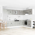 Küchenschrank mit Tür Kalmar Graues Sonoma 80 x 46 x 81.5 cm