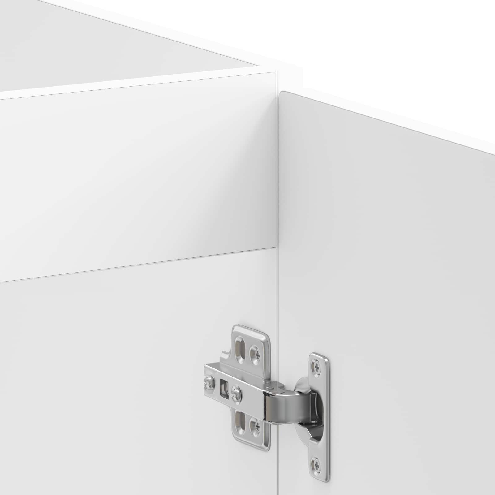 Waschbecken-Unterschrank mit Tür Porto 2 pcs Weiß Holzwerkstoff