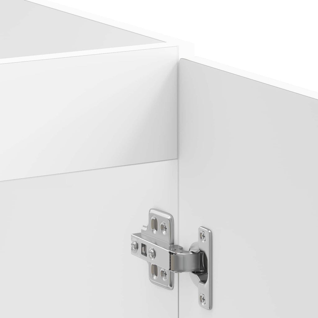 Waschbecken-Unterschrank mit Tür Porto 2 pcs Weiß Holzwerkstoff