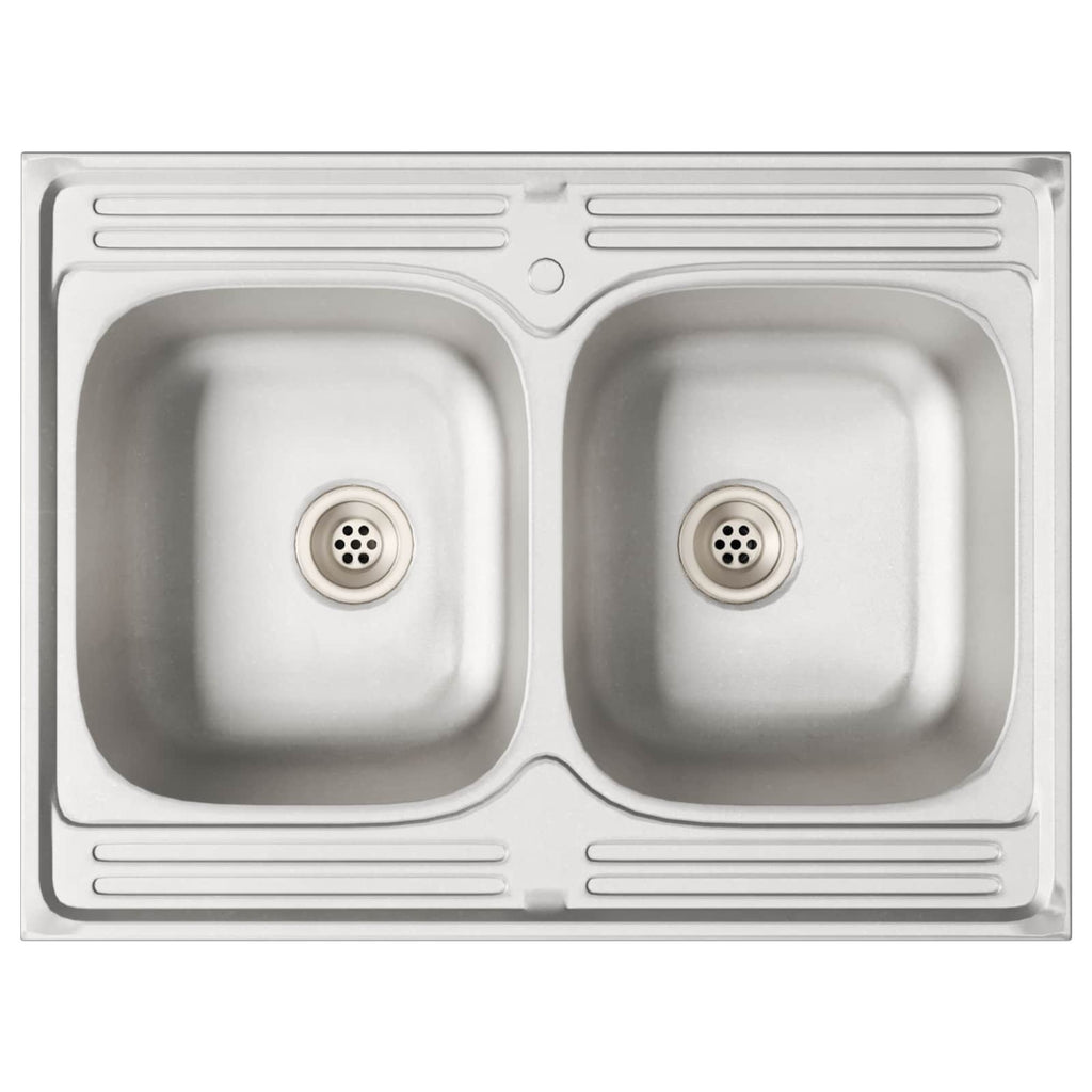 Waschbecken-Unterschrank Porto 2 pcs Braun Holzwerkstoff