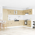 Waschbecken-Unterschrank Porto 2 pcs Braun Holzwerkstoff