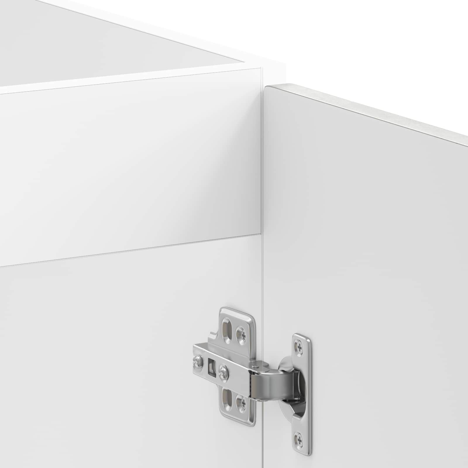 Waschbecken-Unterschrank mit Tür Porto 2 pcs Grau Holzwerkstoff