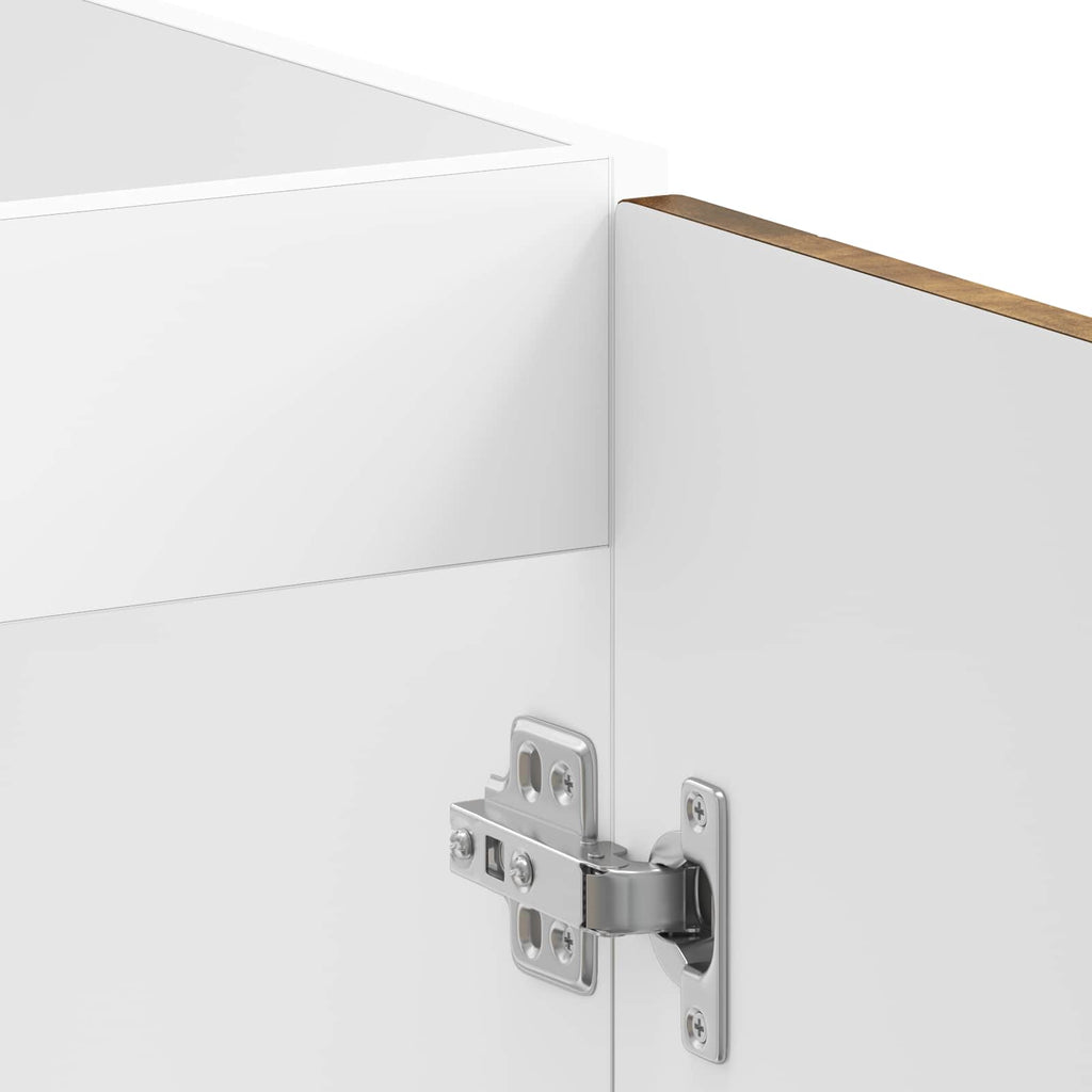 Waschbecken-Unterschrank Porto 2 pcs Braun Holzwerkstoff