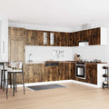 Waschbecken-Unterschrank Porto 2 pcs Braun Holzwerkstoff
