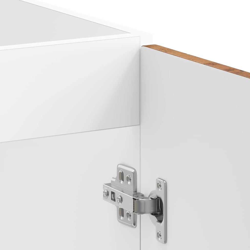 Waschbecken-Unterschrank Porto 2 pcs Braun Holzwerkstoff