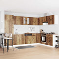Waschbecken-Unterschrank Porto 2 pcs Braun Holzwerkstoff