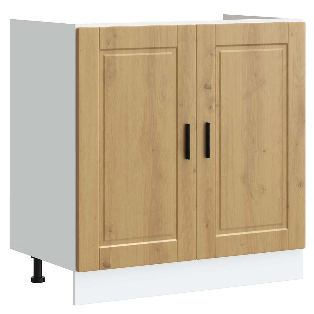 Waschbecken-Unterschrank Porto 2 pcs Braun Holzwerkstoff