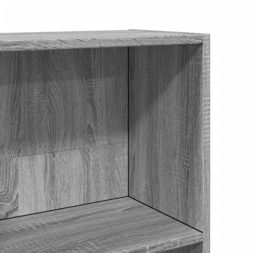 Bücherregal Grau Sonoma 40x24x176 cm Holzwerkstoff
